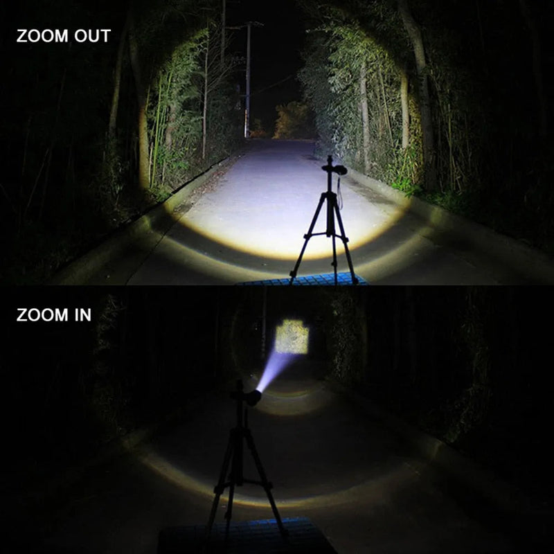Lanterna de Led Recarregável Tática Exercito Profissional/MilitarLed
